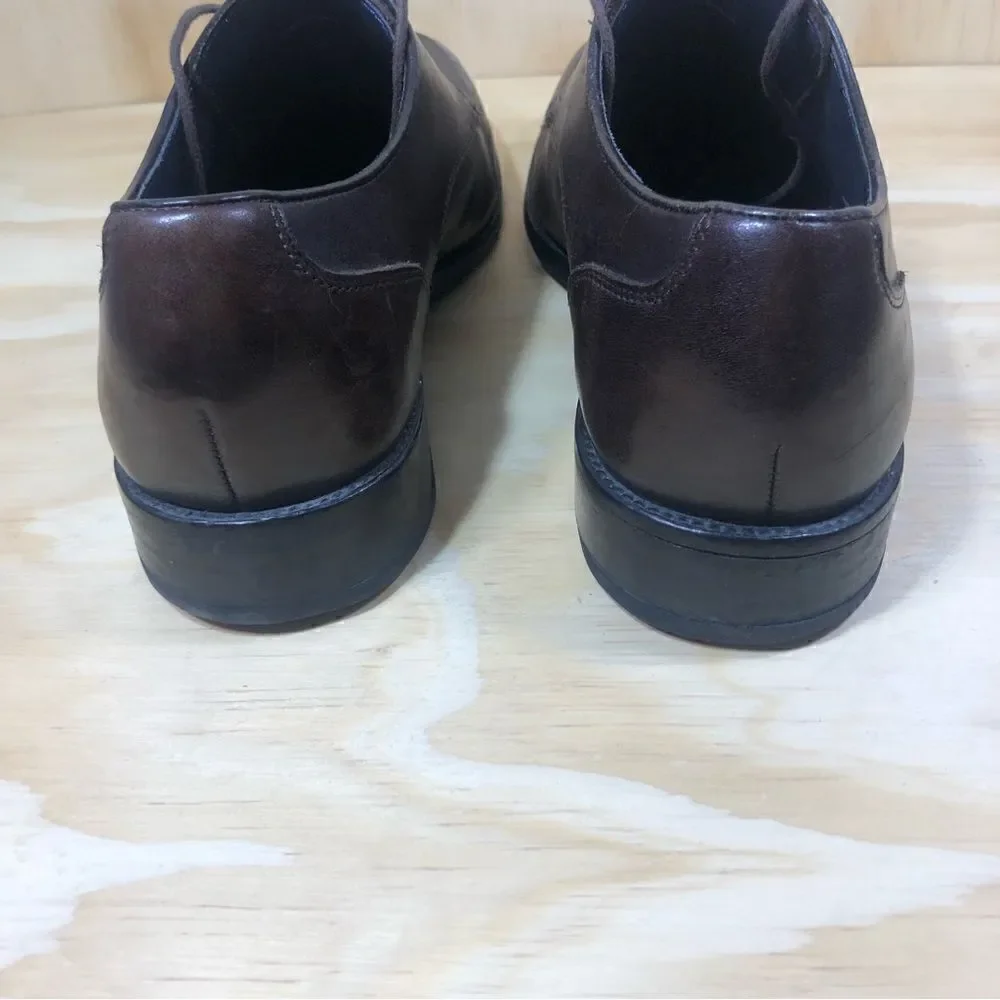 Cole Haan Brown Leather Grand OS Lace Up Oxfords Shoes Men’s Size 8 Wide